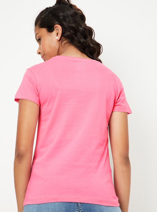 Girls Graphic Printed T-shirt - Pack of 3