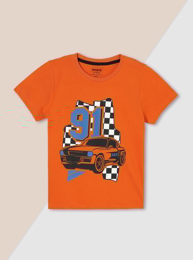 Boys Graphic Printed T-shirt - Pack of 5