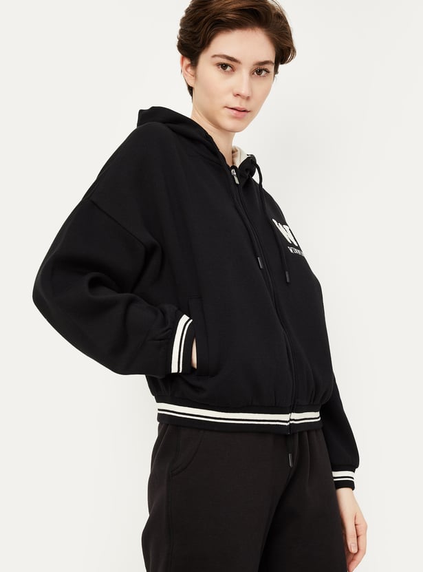 Women Embroidered Sports Sweatshirt