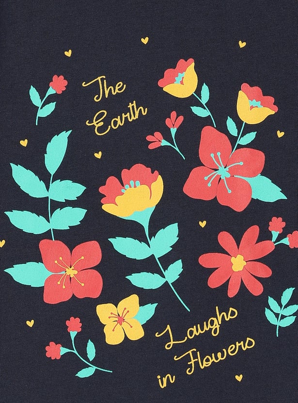 Girls Graphic Printed T-shirt - Pack of 5