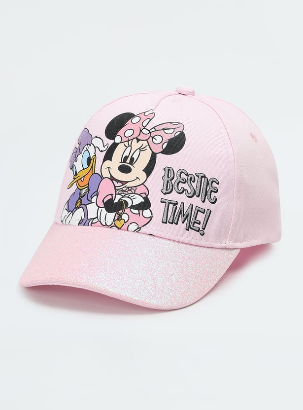 Girls Minnie Mouse Baseball Cap