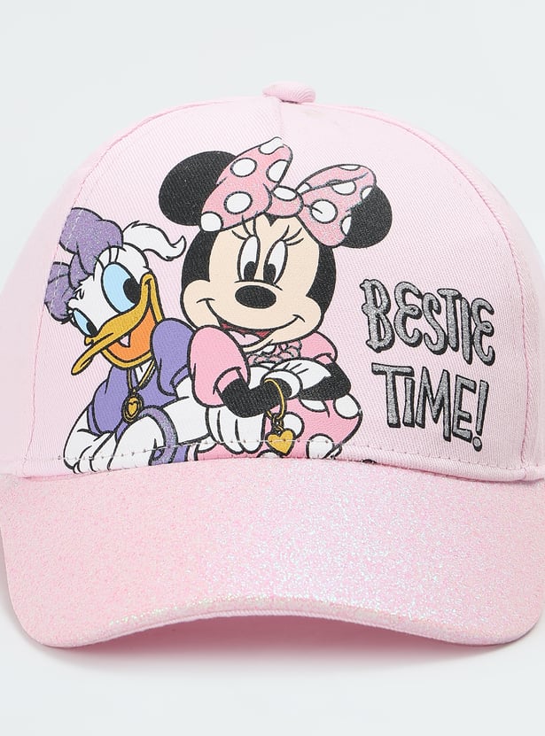 Girls Minnie Mouse Baseball Cap