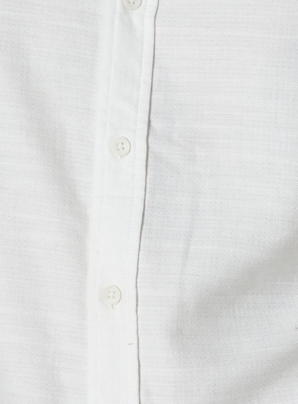 Men Regular Fit Solid Casual Shirt
