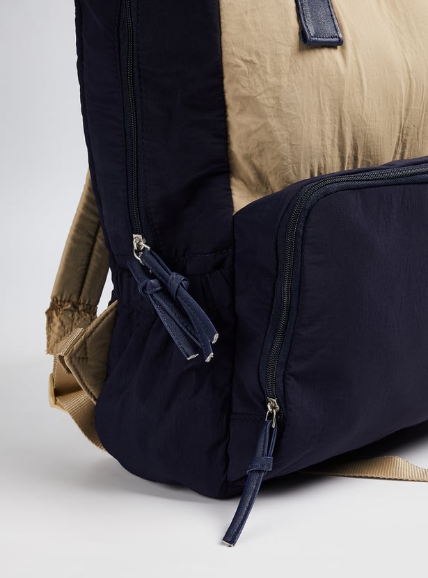 Women Colourblock Diaper Backpack