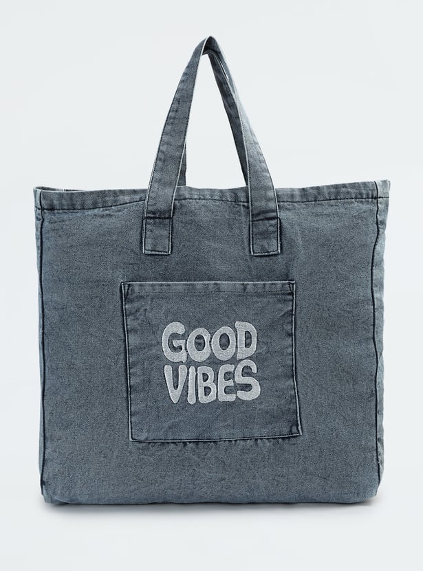 Women Denim Shopper Bag