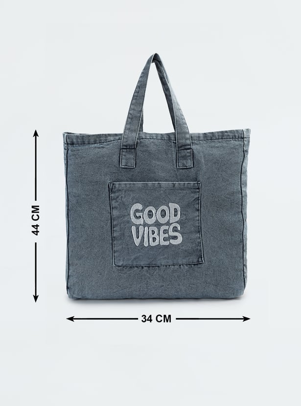 Women Denim Shopper Bag
