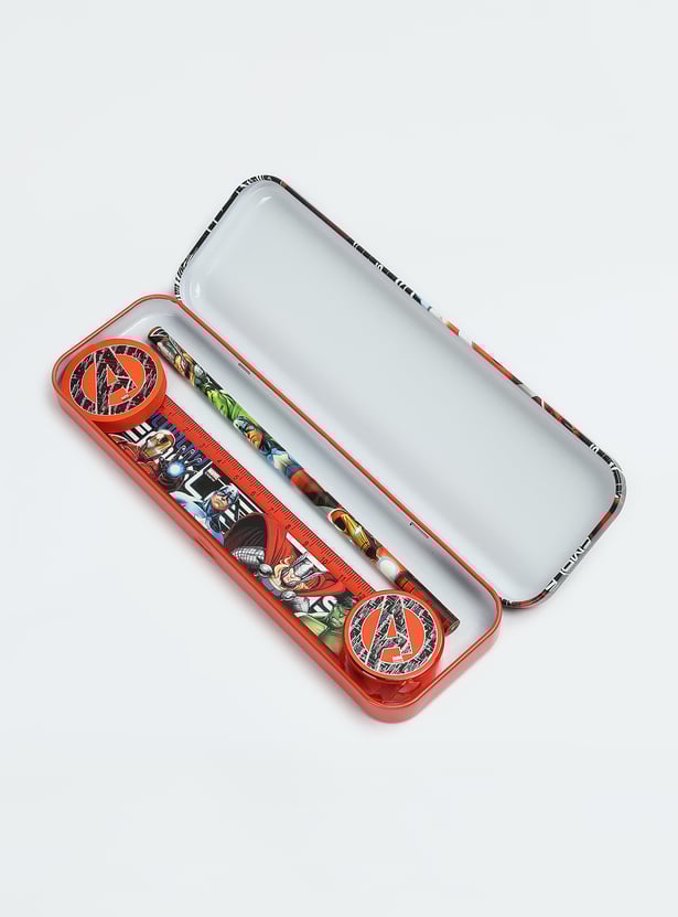 Kids Avengers Printed Pencil Box Gift Set