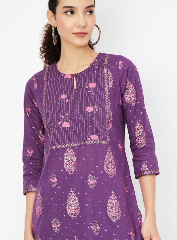 Women Printed Straight Kurta Set