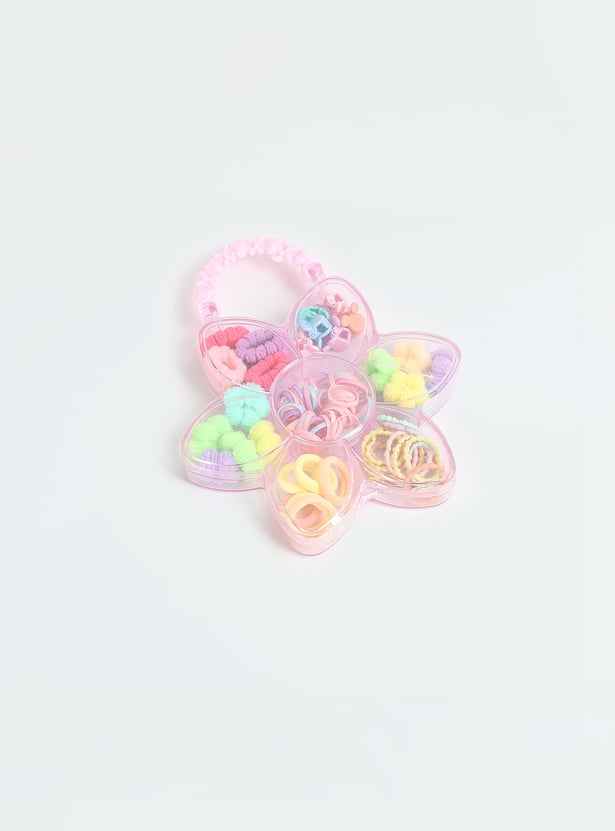 Girls Assorted Hair Accessories with Floral Box