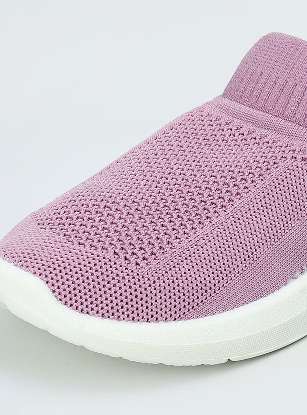 Girls Knit Slip-On Sports Shoes