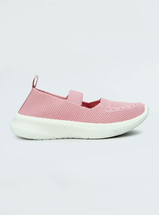 Girls Knit Slip-On Sports Shoes