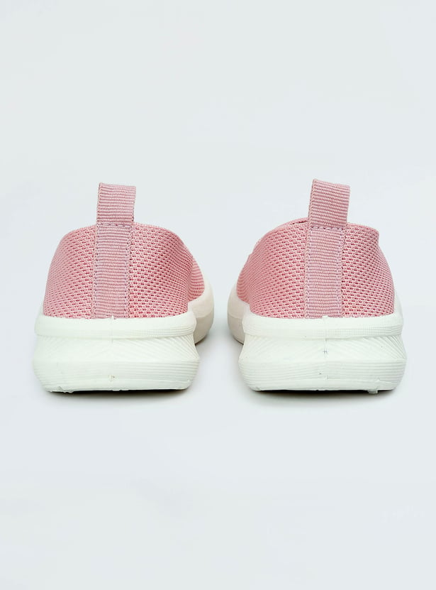 Girls Knit Slip-On Sports Shoes