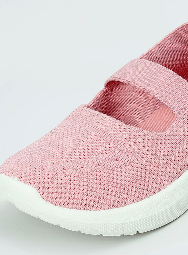 Girls Knit Slip-On Sports Shoes