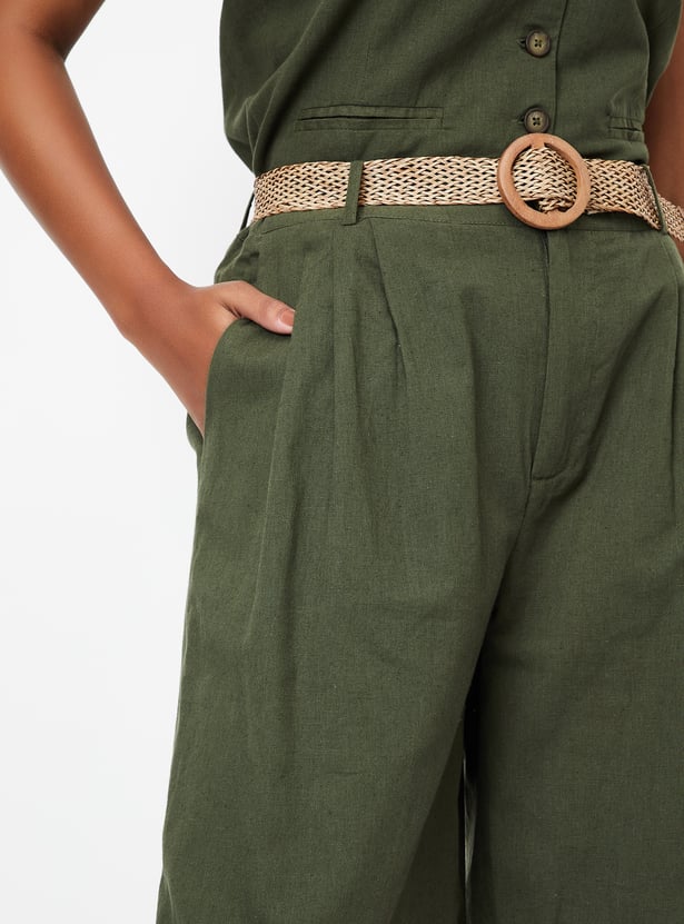 Kalki x Max Women Solid Belted Shorts