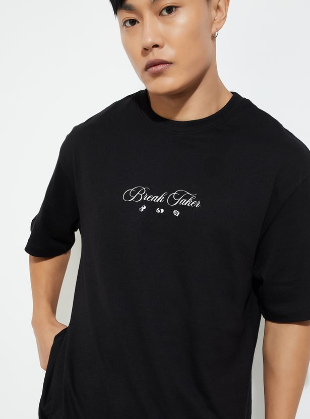 Buy URB_N Men Back Graphic Printed T-shirt Online at just Rs