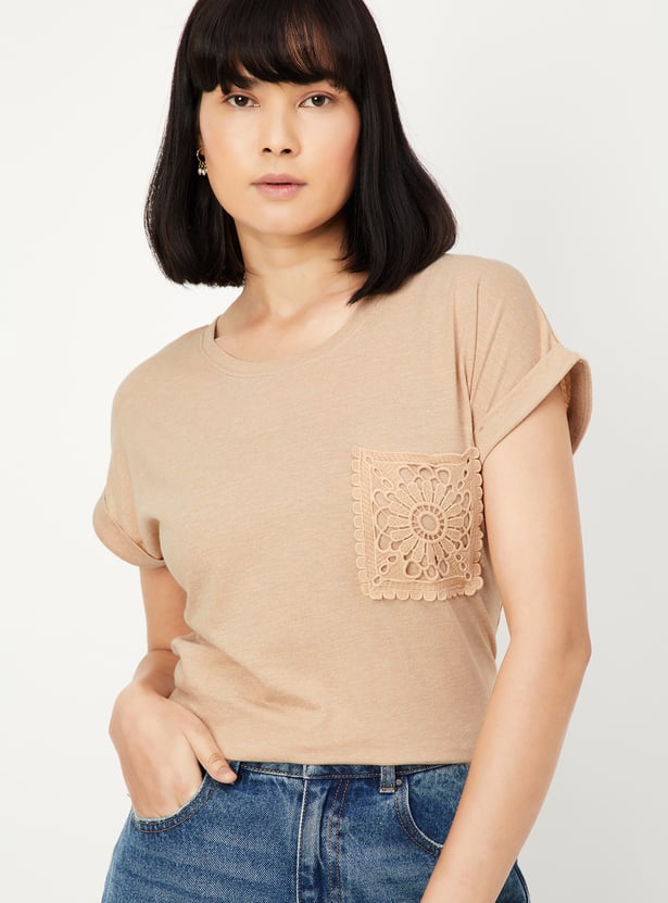 トップス OJOS Bandage Mesh T-shirt beige Ojos】 Bandage Mesh T-shirt