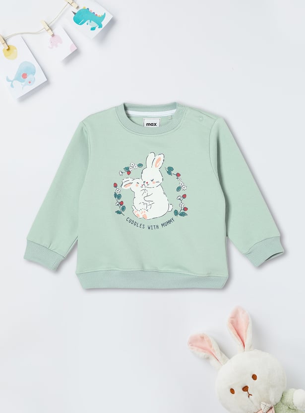 Girls Graphic Printed Sweatshirt