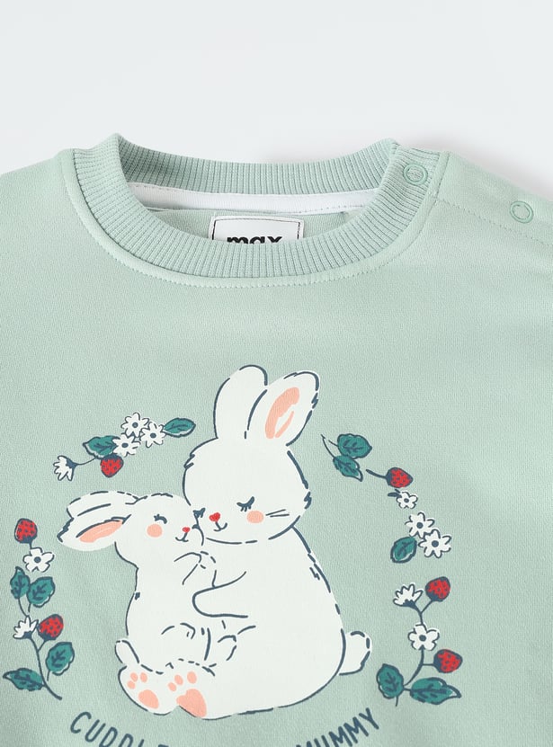 Girls Graphic Printed Sweatshirt