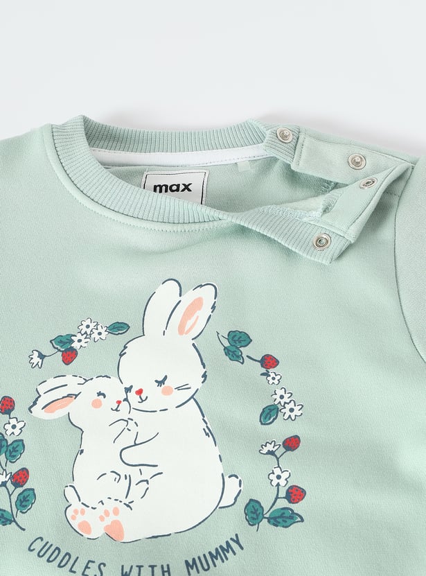 Girls Graphic Printed Sweatshirt