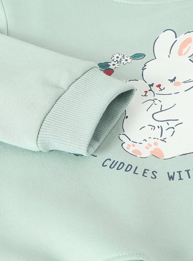 Girls Graphic Printed Sweatshirt