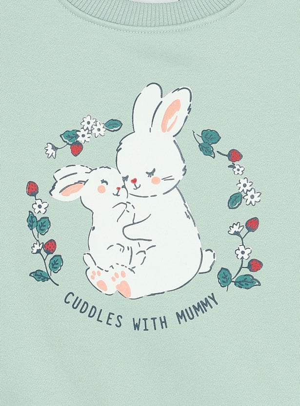 Girls Graphic Printed Sweatshirt