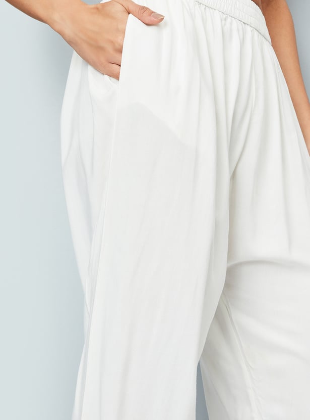 Buy Women Lace Hem Salwar Pants Online at just Rs. 699.0