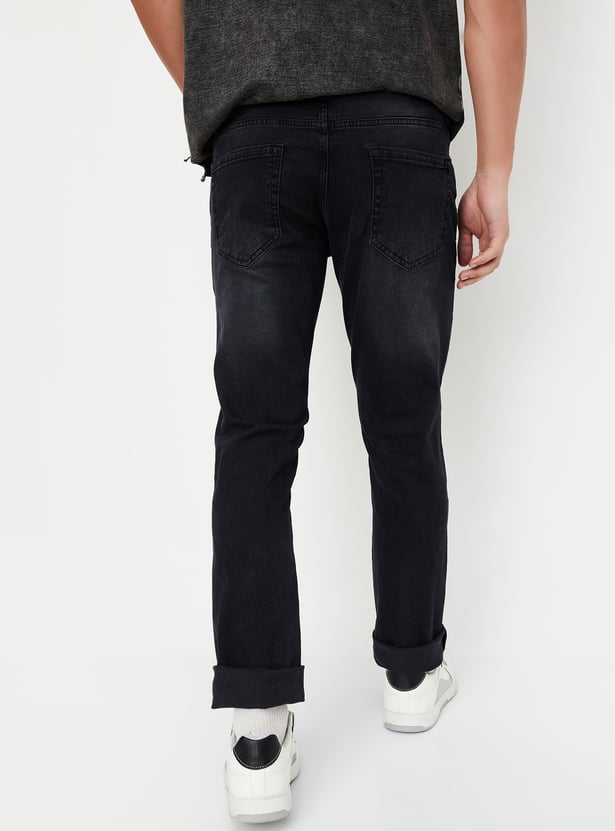 Men Slim Fit Washed Jeans