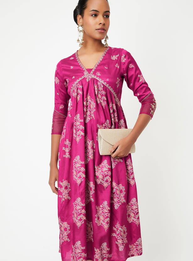 Kalki x Max Women Printed A-Line Kurta