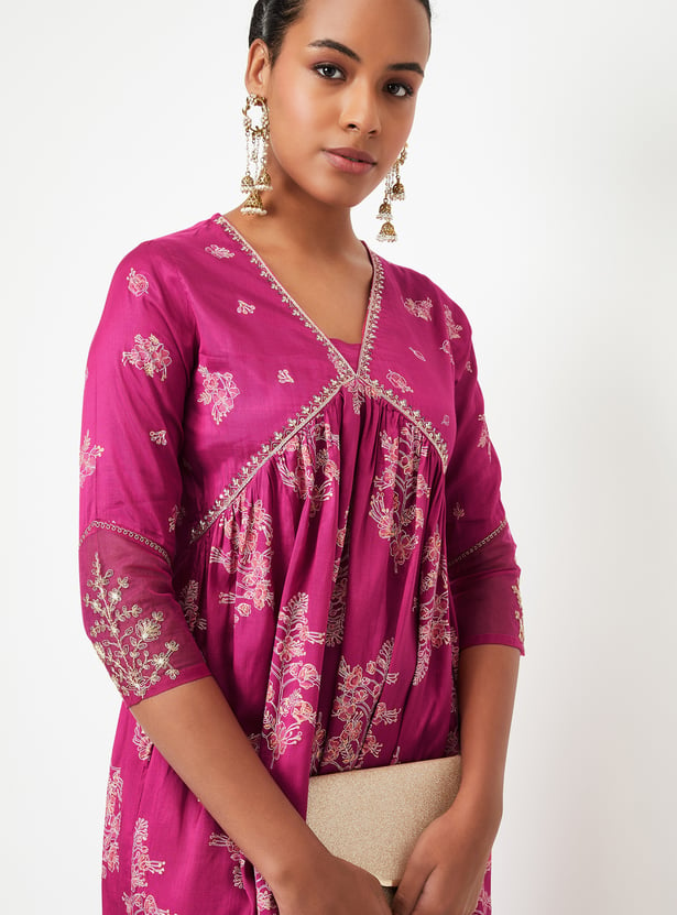 Kalki x Max Women Printed A-Line Kurta