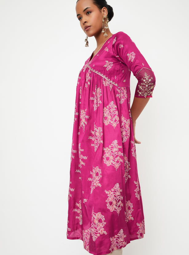 Kalki x Max Women Printed A-Line Kurta