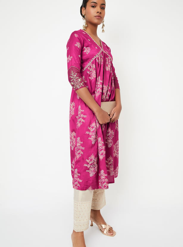 Kalki x Max Women Printed A-Line Kurta