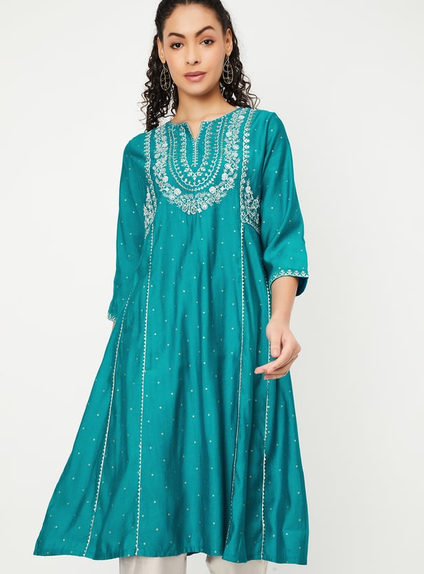 Kalki x Max Women Embroidered Kalidar Kurta