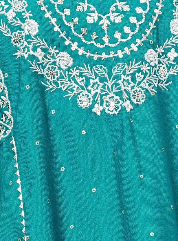 Kalki x Max Women Embroidered Kalidar Kurta