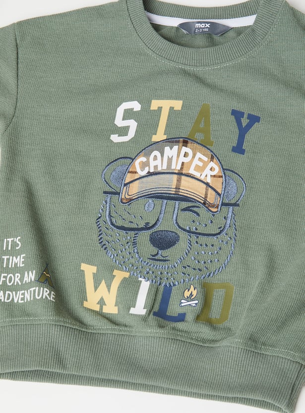 Boys Embroidered Sweatshirt