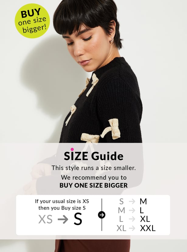 URB_N Women 3D Bow Sweater