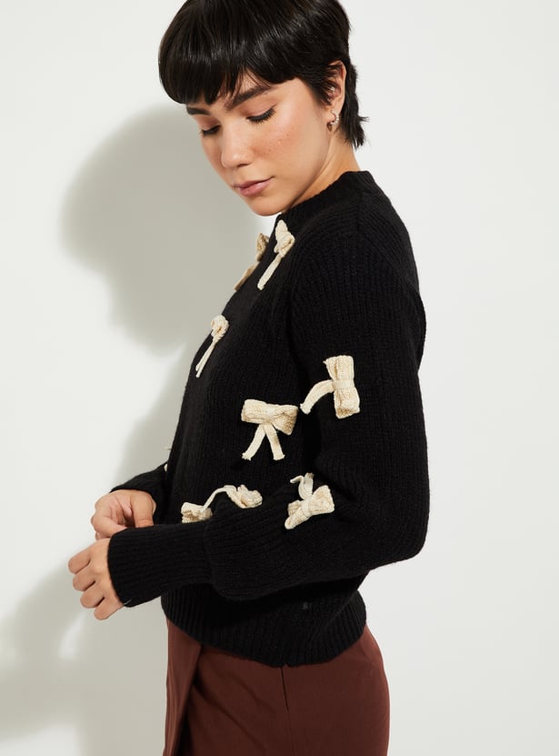 URB_N Women 3D Bow Sweater