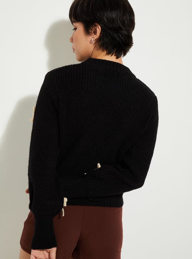 URB_N Women 3D Bow Sweater