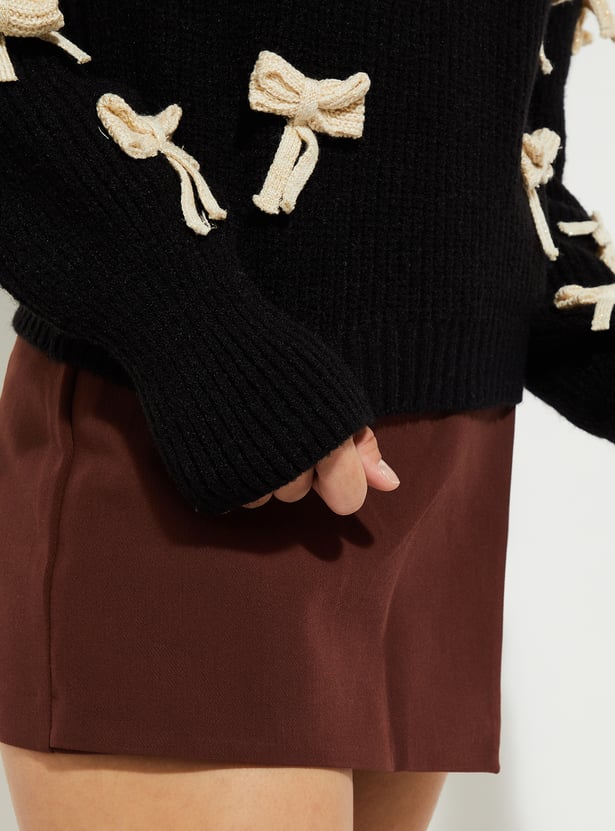 URB_N Women 3D Bow Sweater