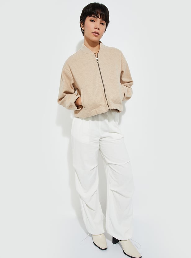 Buy URB_N Women Textured Jacket Online at just Rs. 1799.0