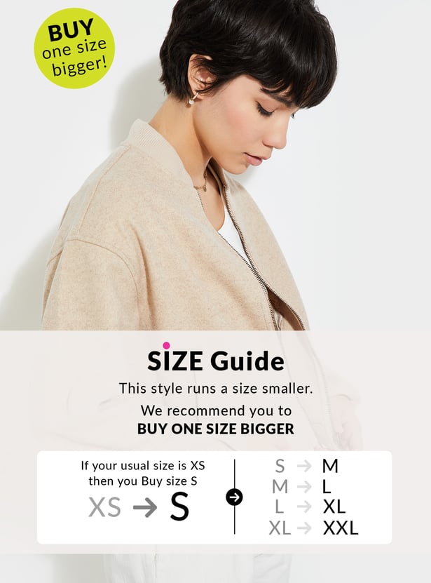 Buy URB_N Women Textured Jacket Online at just Rs. 1799.0