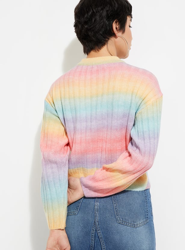 URB_N Women Striped Sweater