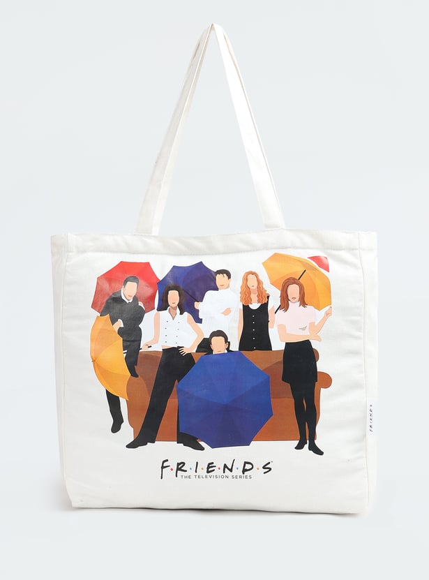 Women Friends Print Shopper Bag