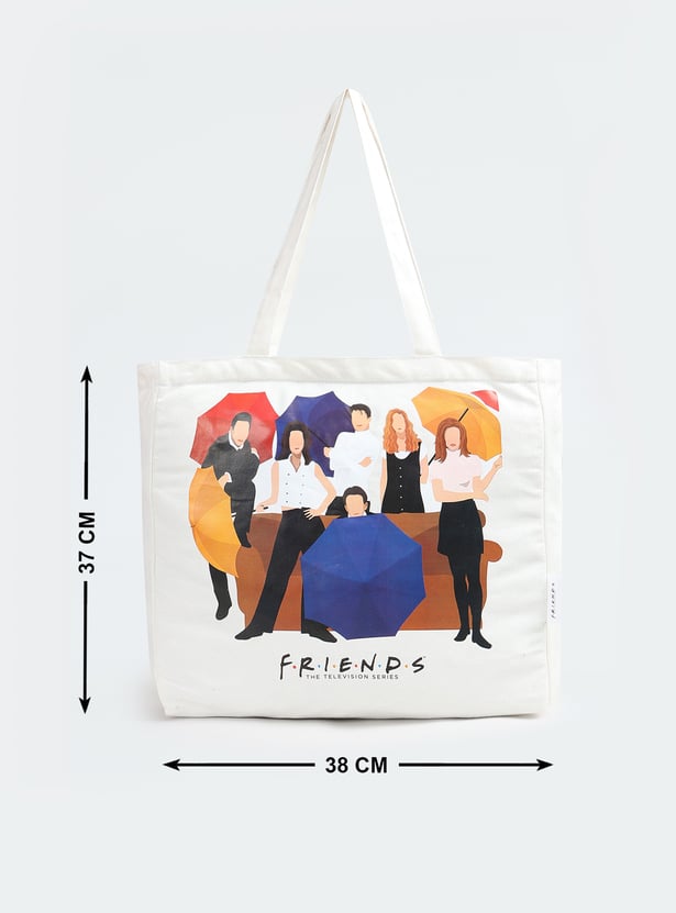 Women Friends Print Shopper Bag