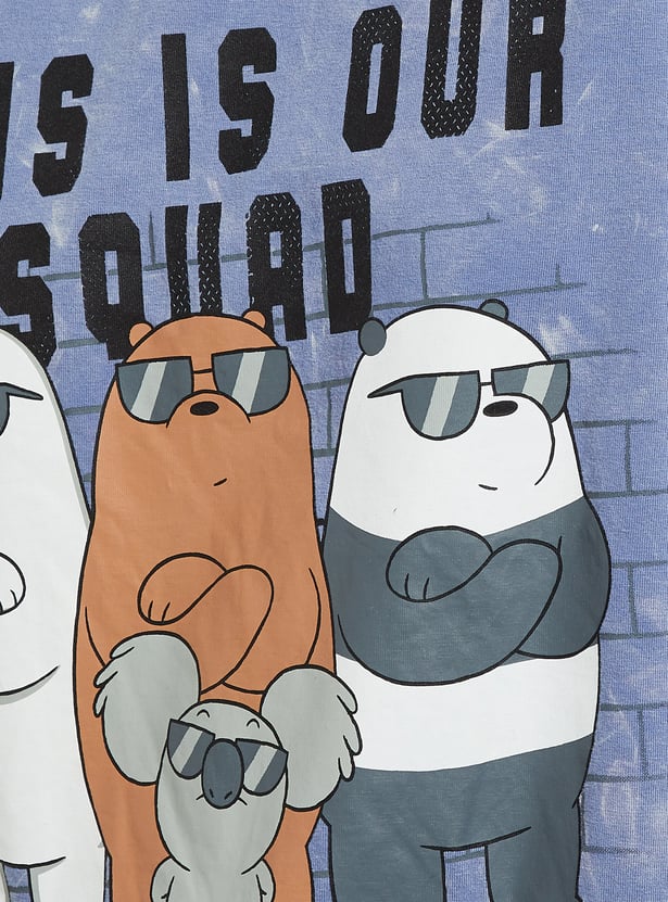 URB_N Women We Bare Bears Print Boxy Fit T-shirt