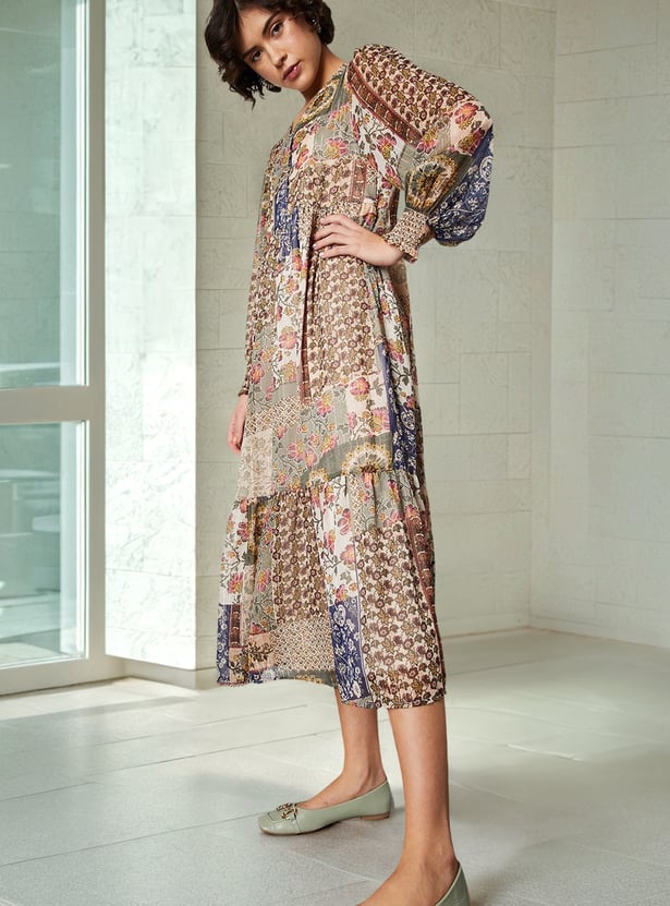 Women Printed Fit & Flare Dress