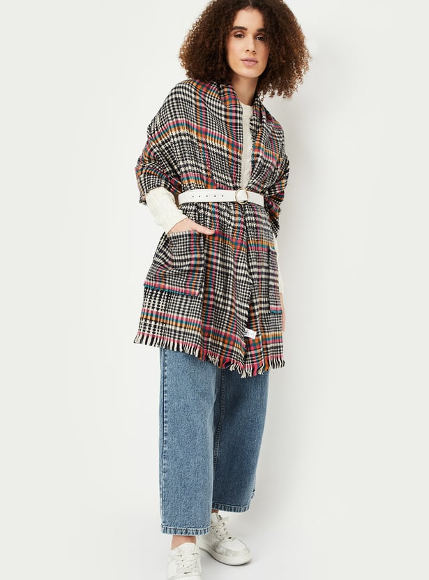 Women Checked Muffler