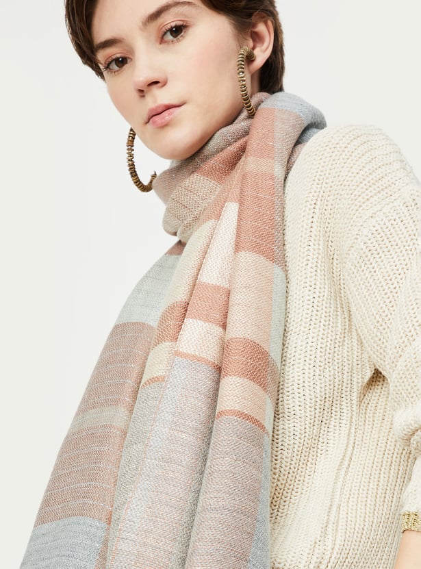 Women Checked Muffler