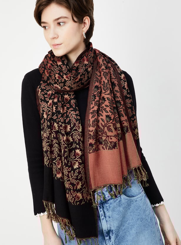 Women Woven Tasseled Stole