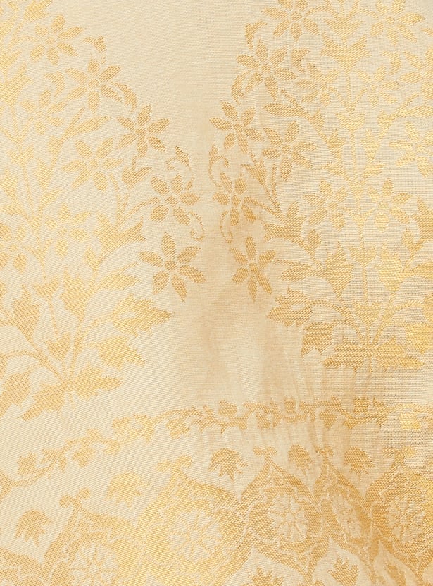 Women Floral Woven Shawl