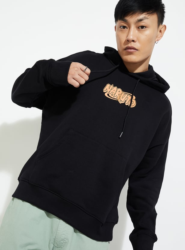 URB_N Men Oversized Naruto Printed Sweatshirt